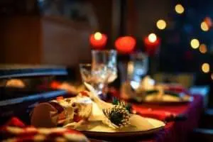 repas de fête en sérénité